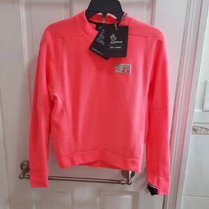 Moncler Grenoble Pink Ski Mountain Logo Fleece Sweater